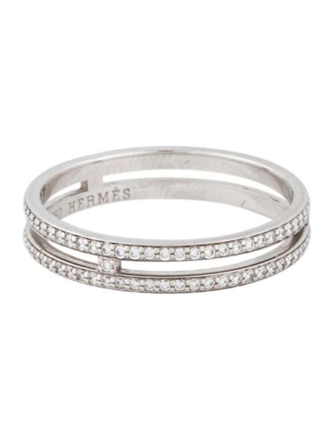 Hermès 18K Diamond Ariane Wedding Band .